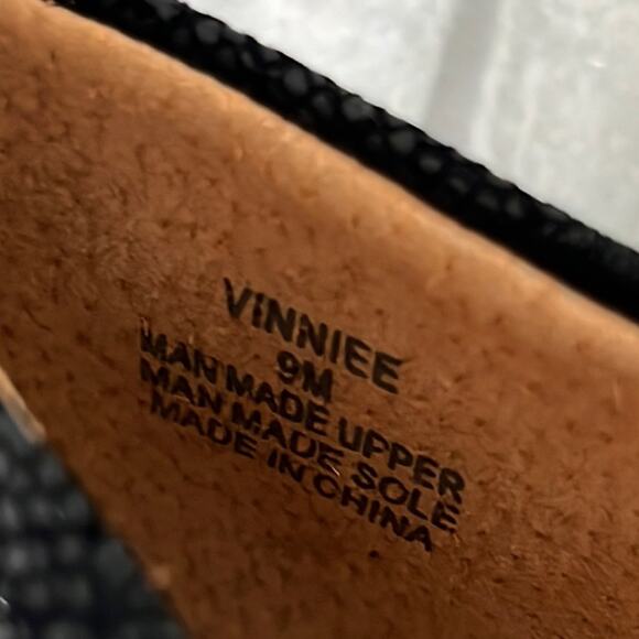 Style & Co 9M Black Faux Snakeskin Suede Ballet Flat Vinnieef Work Evening Date - Picture 6 of 8